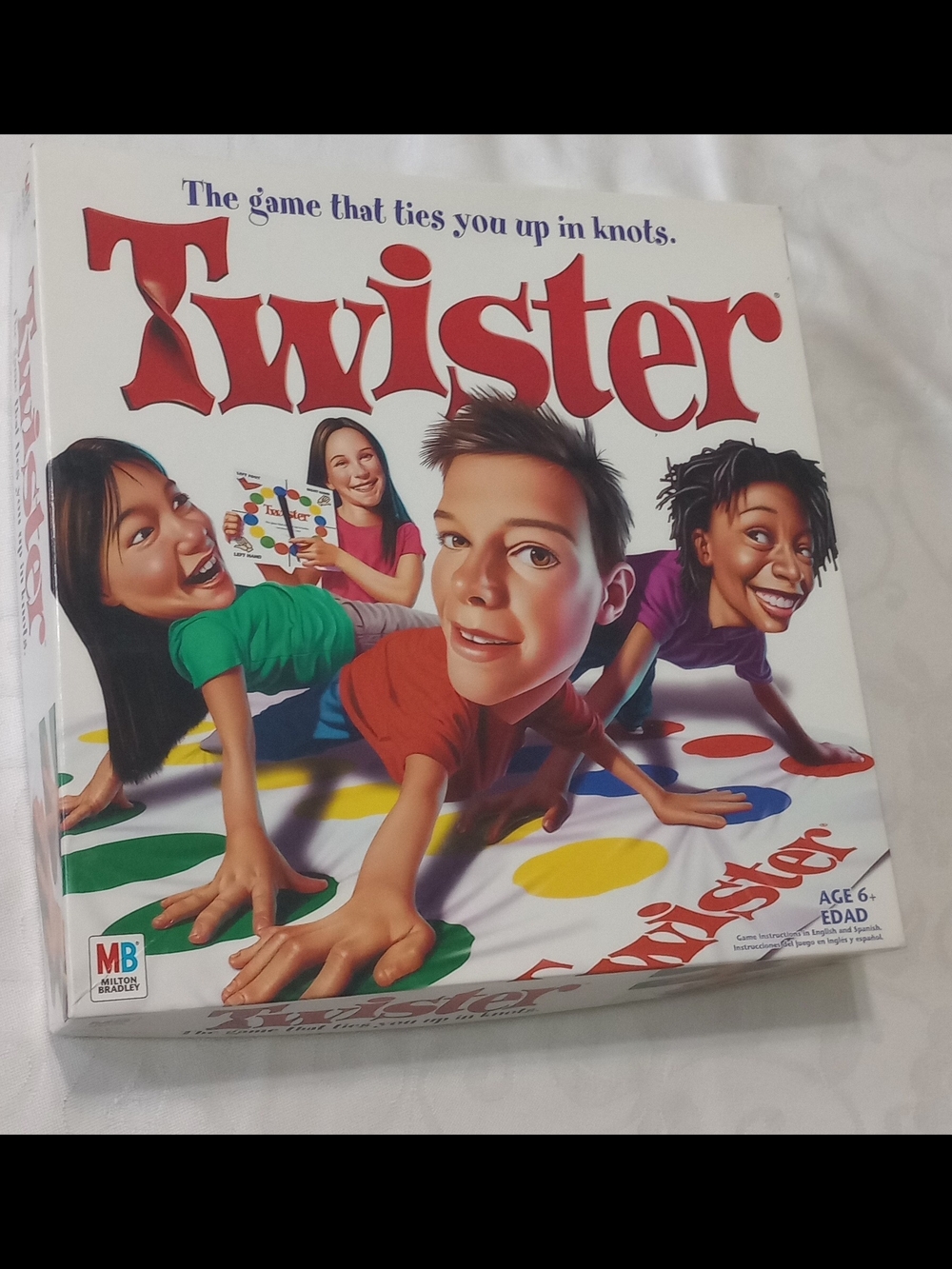 Twister Family Game - Red & Multicolor Play Mat